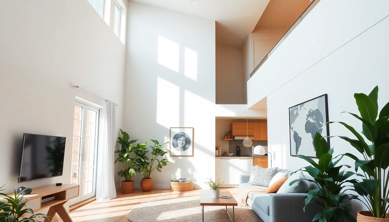 Showcasing expert rental property management in a well-appointed living space with warm lighting.